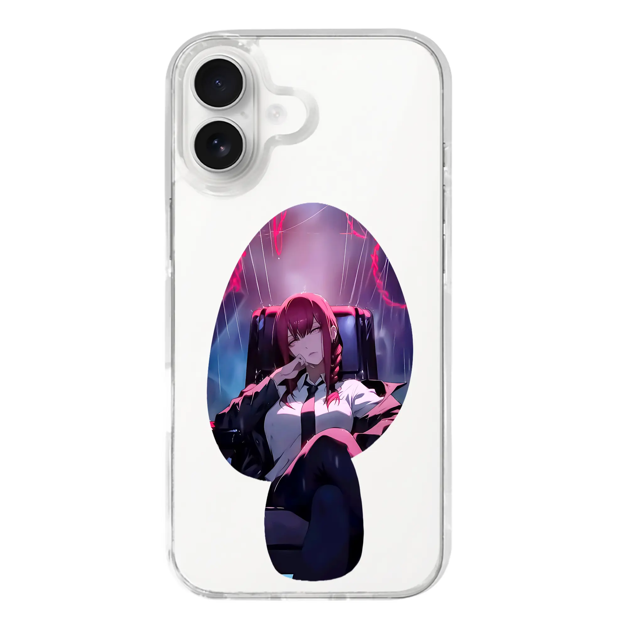 チェンソーマン グッズ,マキマ - iPhone 17シリーズ 透明スマホケース – 薄型・耐衝撃・精密フィット保護カバー